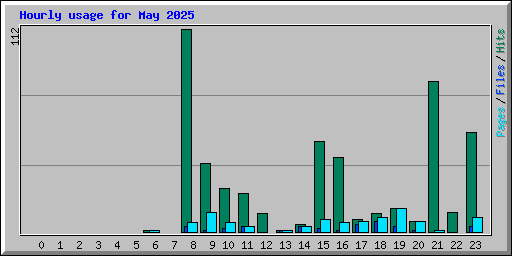 Hourly usage for May 2025