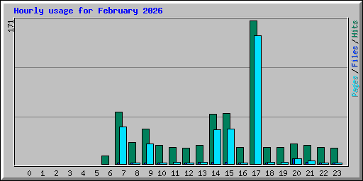 Hourly usage for February 2026